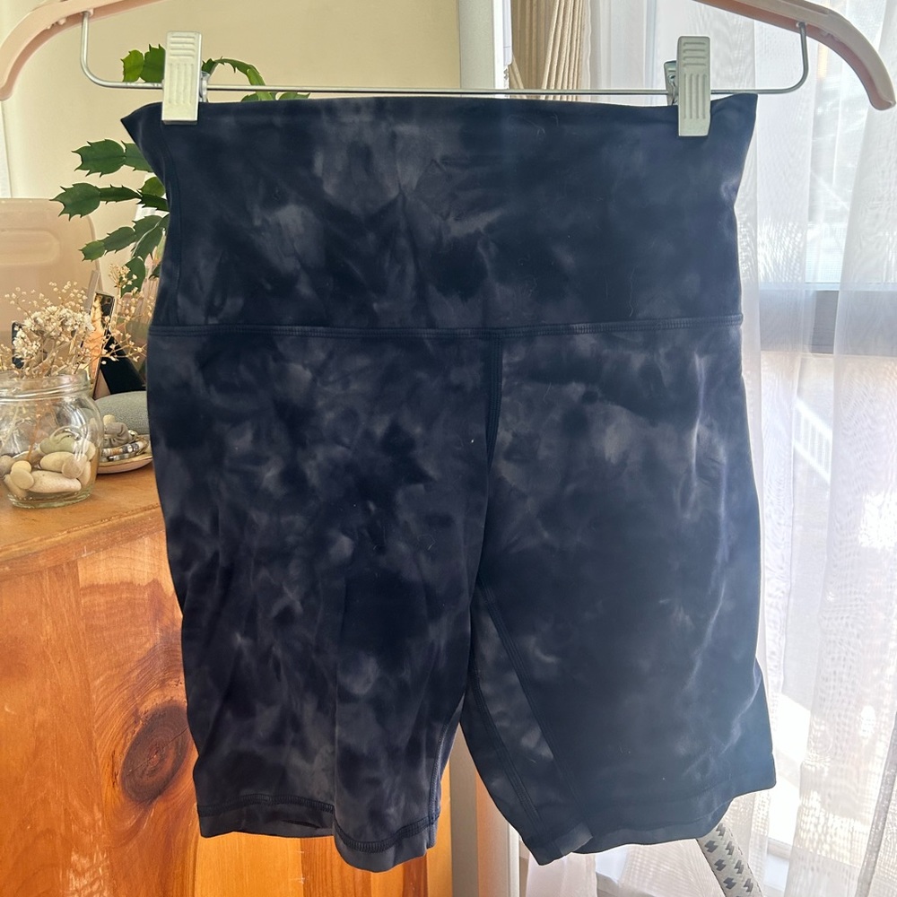 lululemon align tie dye bike shorts